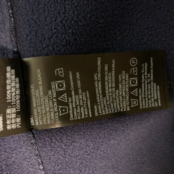 Kirkland Signature Men's Blue Rain Jacket - Picture 7 of 8